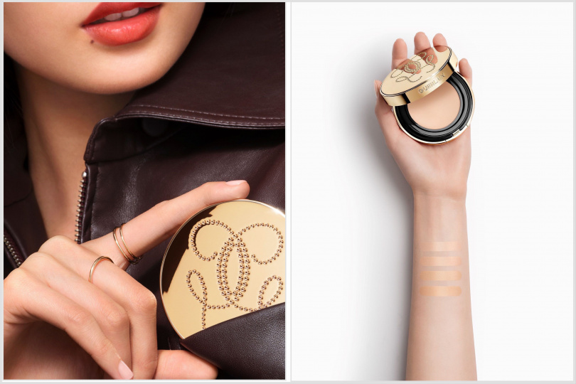 嬌蘭24K純金光透精華氣墊粉餅／3,150元，補充蕊／2,375元。（圖／品牌提供）