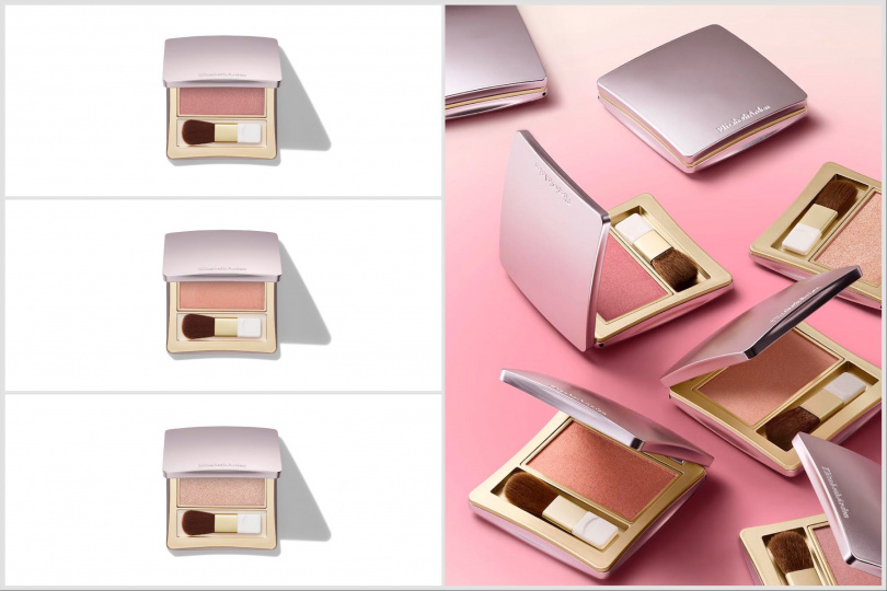 圖說：Elizabeth Arden完美貼膚腮紅／打亮餅共三色／1,250元。（圖／品牌提供）