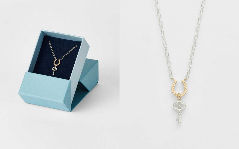 (圖/agete 馬蹄鑰匙項鍊)