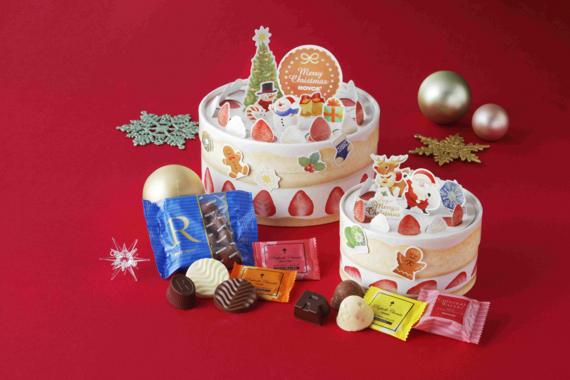 今年聖誕節ROYCE’最大亮點即是2款讓人少女心噴發、神還原雙層草莓鮮奶油蛋糕的「聖誕裝飾蛋糕系列」禮盒，讓人看到會心一笑。