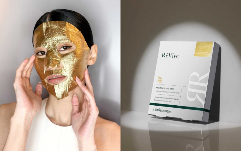 RéVive黃金煥白超導面膜5片/5,500元(圖/吳雅鈴攝、品牌提供)