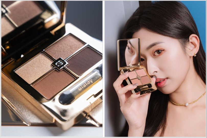 Sisley植物光燦高訂四色眼影（2色）7.2g/3,950元。（圖／品牌提供）