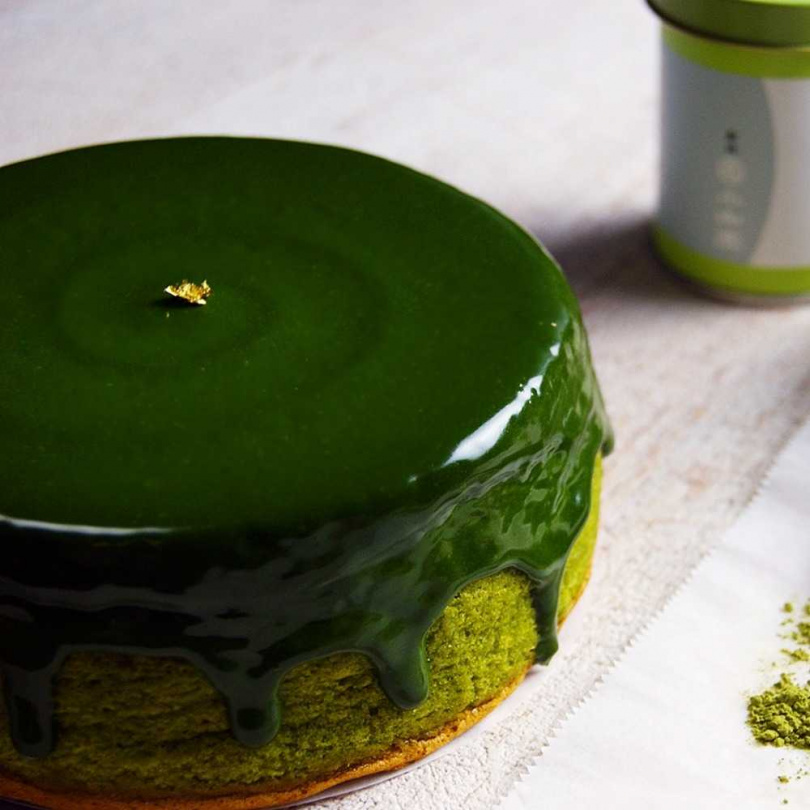 黑手甜點|小山園抹茶生巧克力蛋糕。(圖/Pinkoi提供)