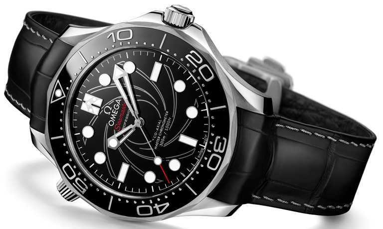 OMEGA「Seamaster海馬」系列潛水300米，詹姆士龐德限量版腕錶，42mm，鉑金錶殼，8807型自動上鏈機芯╱1,695,900元。（圖╱OMEGA提供）