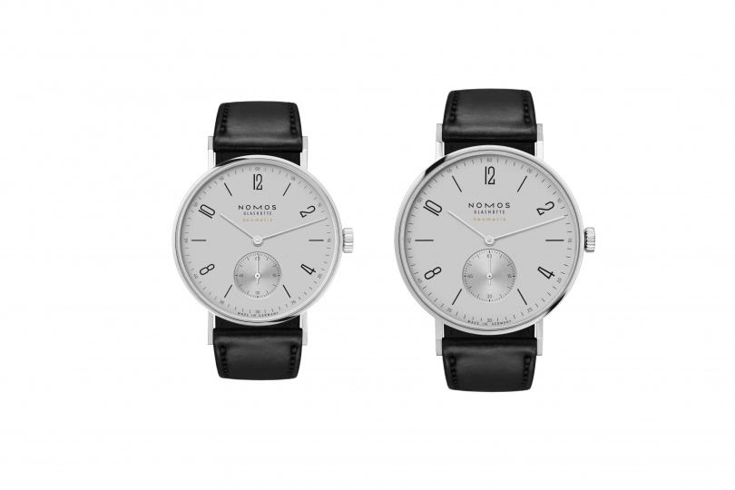 NOMOS Tangente neomatik新款腕錶貫徹中性設計風格，透過35 mm和 39 mm對應男女使用。
