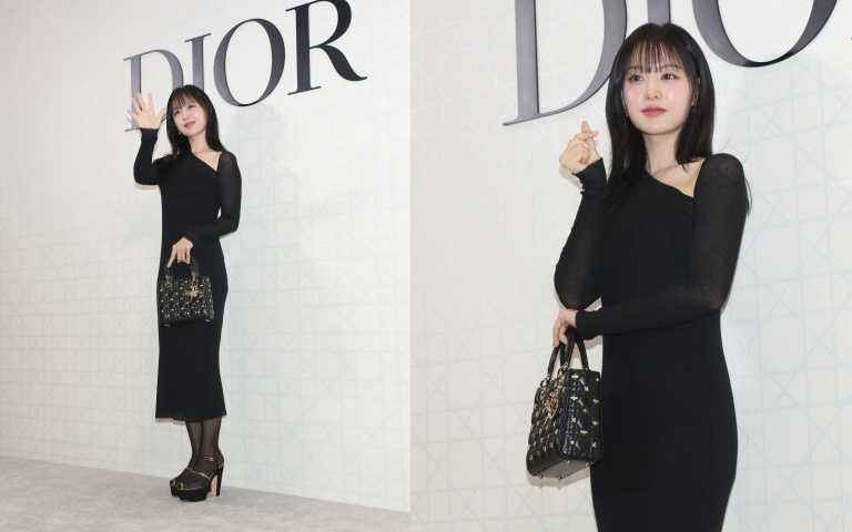 金智媛從韓國專門飛台，參加台北東區新光三越Diamond Towers Dior新店開幕。  （圖／林士傑攝）