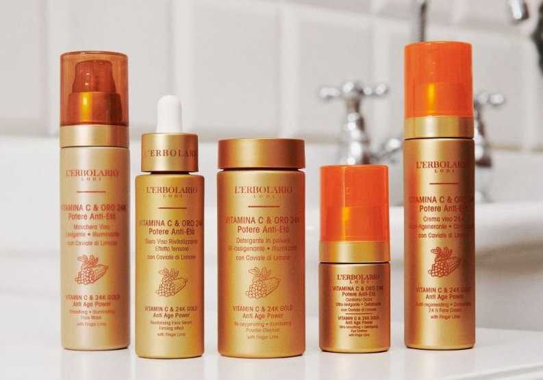 蕾莉歐熱銷代表的黃金逆齡系列，因為可一次達到亮白、緊緻雙重功效而備受好評。（圖／品牌提供）