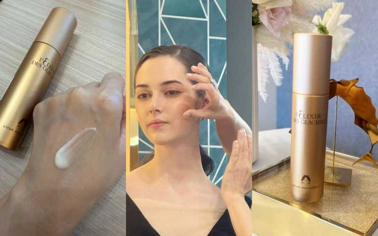 ：超奢華要價三萬四千元的Valmont屹麗鎏金秘尋精粹40ml／34,000元（圖／黃筱婷攝）