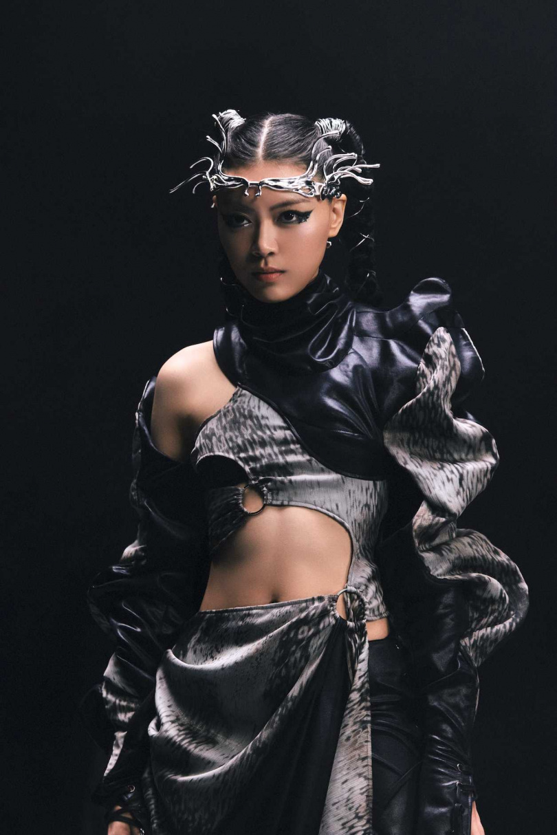 楚晴在社群媒體結合MediaPipe與TouchDesigner的科技創作突破300萬觀看。（圖／JFJ Productions 提供）