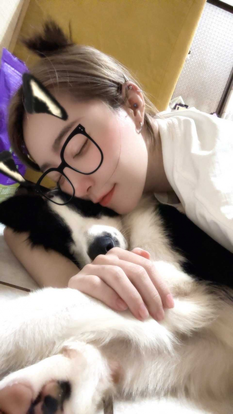 年僅9個月大的邊境牧羊犬多寶，是飄哥家中的最新成員。（圖／JKF提供）