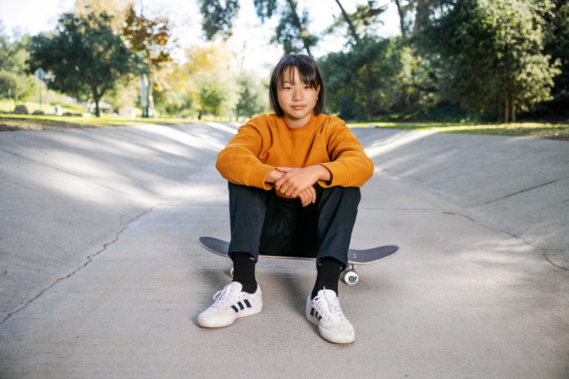 adidas邀請年僅13歲的日本滑板選手西矢椛，分享自己如何在無數次的挫敗中，發掘自己各種可能，詮釋品牌故事「I’m Possible 我 就是可能」。