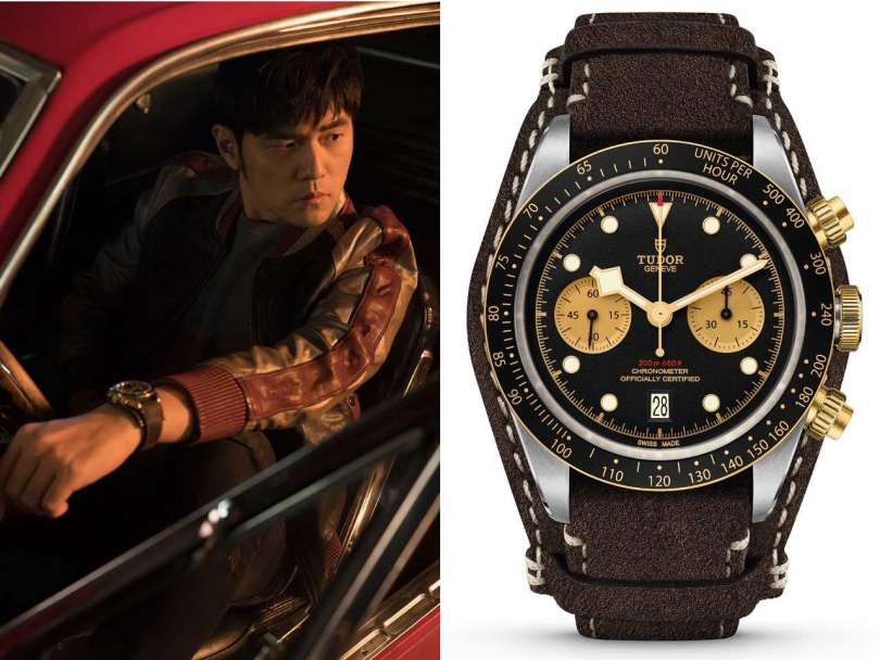 TUDOR「Black Bay Chrono S&G碧灣計時型」黃金鋼款腕錶（圖╱TUDOR提供）