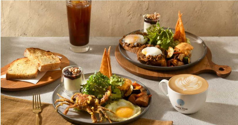 成真咖啡Brunch手工早午餐盤。(350~390元,圖/微風集團提供)