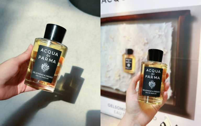 Acqua di Parma 迷煙茉莉淡香精12ml/2,600元、50ml/9,500元、100ml/13,500元、180ml/17,000元(圖/廖怡婷 攝)