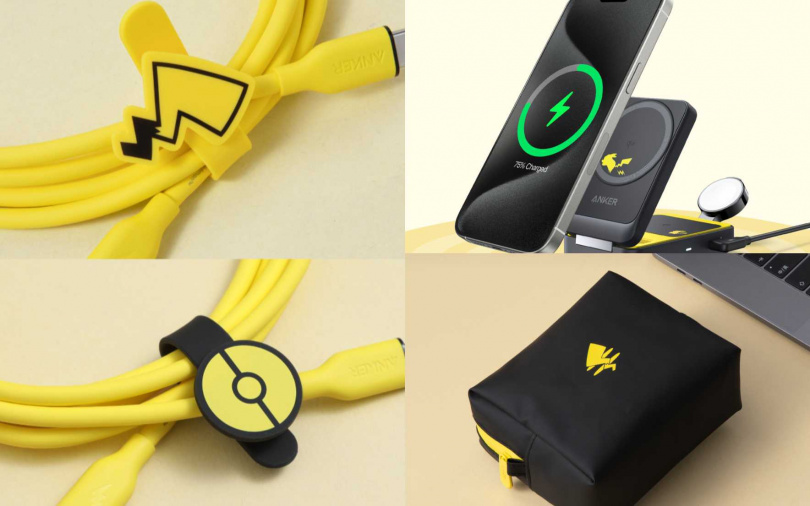 皮卡丘化身充電座！ANKERｘ寶可夢台日限定聯名系列登場。（圖／品牌提供）