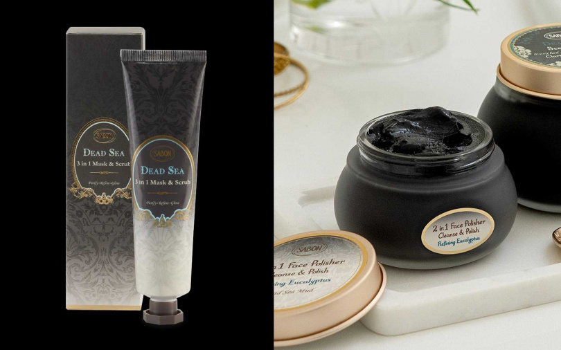 磨砂膏可作為日常溫和清潔拋光，泥面膜則進行深層淨化與修護，兩者互補，讓肌膚在基礎與進階保養中達到平衡。（圖／品牌提供）