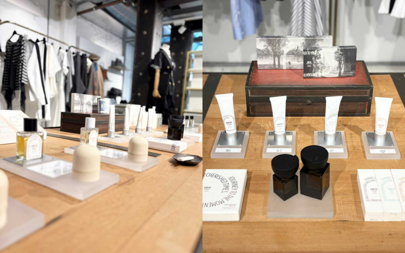 SW19全品牌已全面進駐高級選品店「初衣食午」大安旗艦店以及台中Lalaport店,讓消費者多了一個可實際聞香的據點。(圖/吳雅鈴攝)