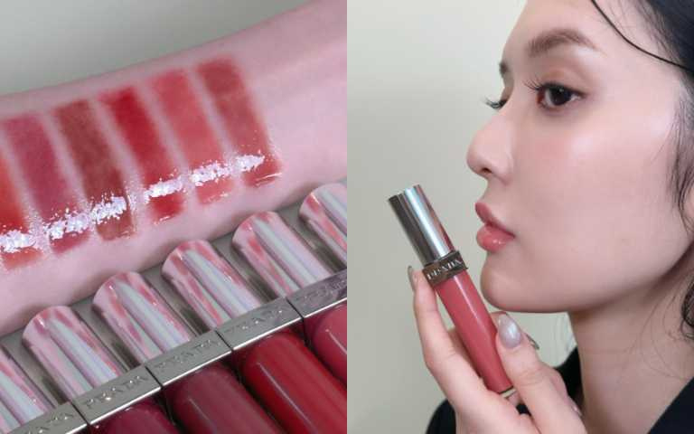 PRADA BEAUTY【率性持光凍唇釉】精選10款時髦氛圍感訂製色選,涵蓋裸、粉、紅、棕、橘等色調。(圖/品牌提供)