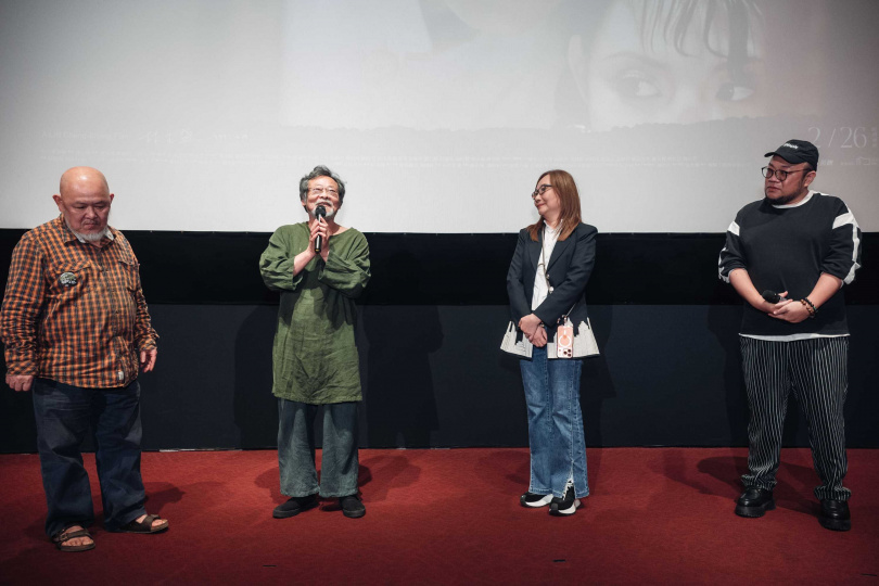 《天馬茶房》首映會,主創團隊到場支持。(圖/青睞提供)