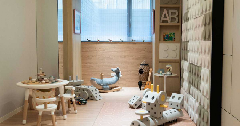 「大寶創意房」想像之外的開放式玩具與無毒積木，千百種玩法陪伴大寶玩出好主意（圖／孕學林提供）。
