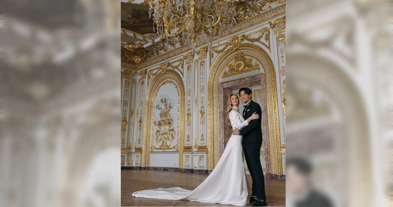 徐新洋與Soa 租借俄羅斯古堡拍婚紗。（圖／Kvision國內外婚禮婚紗提供）