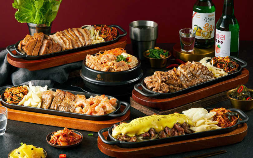 「八色烤肉mini」公佈年度五大韓式「獨食」套餐，售價380元的「八色牛豬雙拼」 搶下第一。