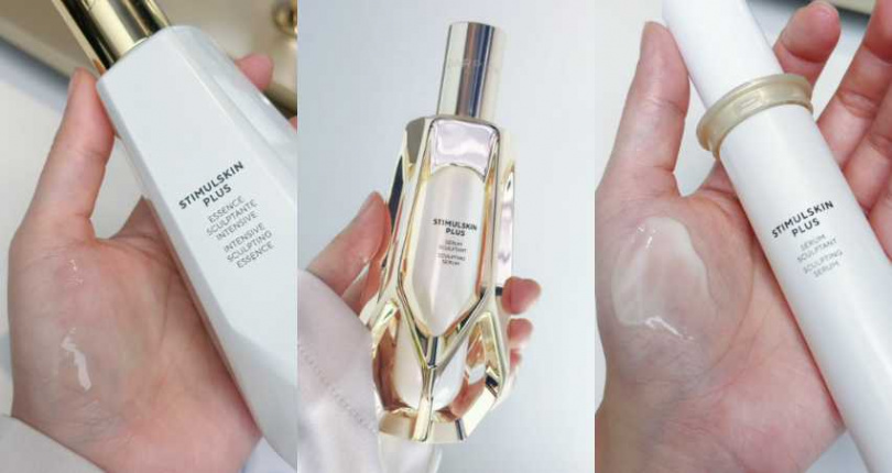 DARPHIN 深海翡翠蘊活前導精粹150ml / 4,500元、深海翡翠蘊活緊塑精華30ml 典藏版14,500元、永續版12,300元。（圖／廖怡婷 攝）