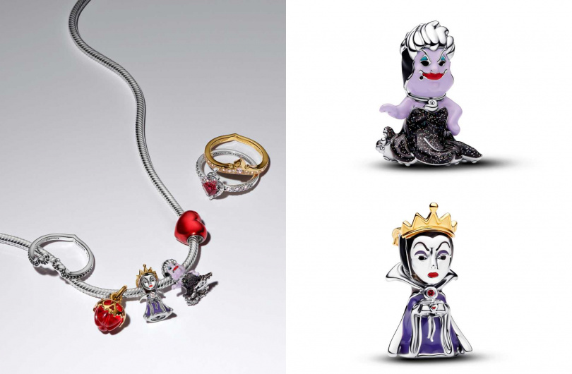 迪士尼反派烏蘇拉造型串飾／3,080元、迪士尼反派壞皇后造型串飾／3,680元（圖／品牌提供）