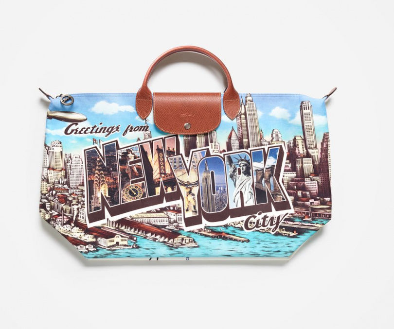 Longchamp Le Pliage®「Greetings from New York」限定設計。(圖/品牌提供)