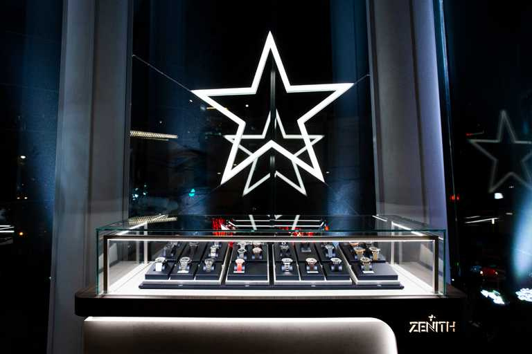 ZENITH《A Star Through Time》互動體驗巡迴展日本站，獨家設置「Chronomaster」系列古董計時腕錶展區。（圖╱ZENITH提供）