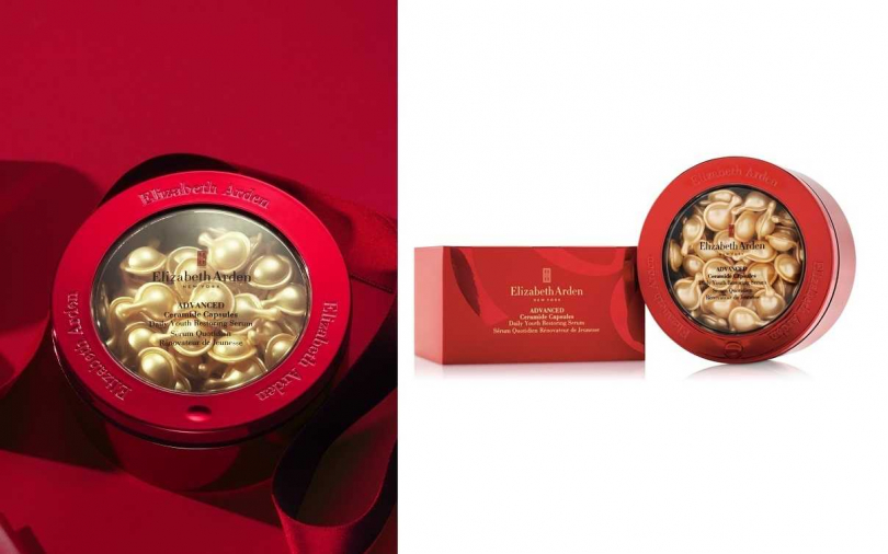 伊麗莎白雅頓超進化黃金導航膠囊-新春限定紅運版 60顆（含紙盒）／3,650元。（圖／品牌提供）