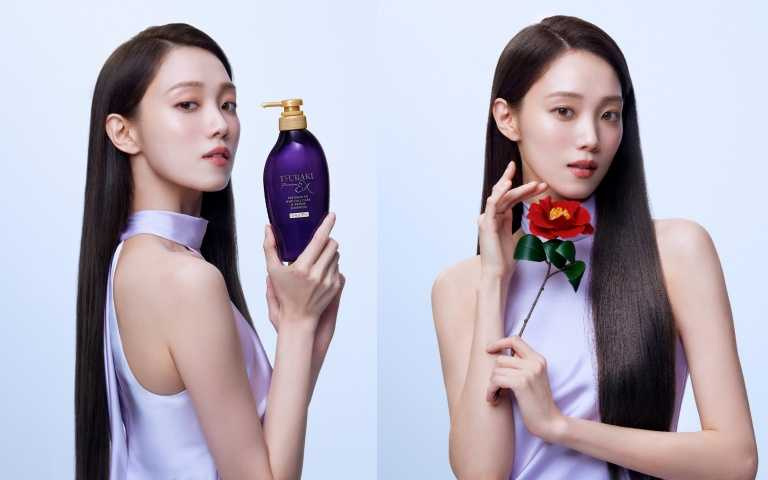 李聖經代言思波綺TSUBAKI,擁有超美背和健康的秀髮,絕對是最強髮品和身體保養的代言人!(圖/品牌提供)