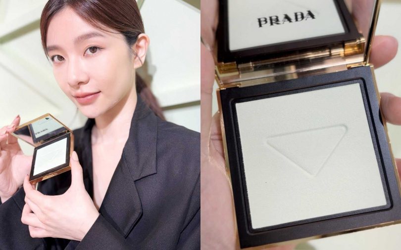 PRADA原生霧光定妝粉餅6.8g/2,700元(圖/吳雅鈴攝)