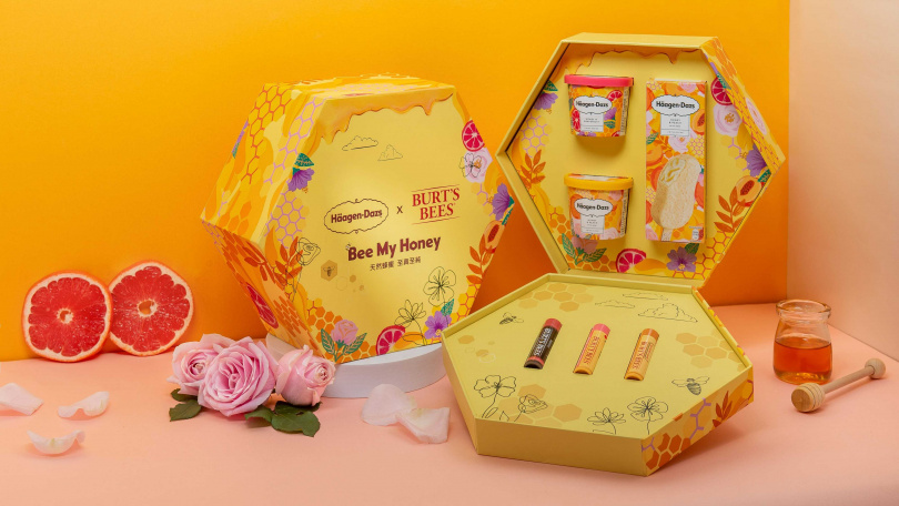 Häagen-Dazs首度攜手Burt‘s Bees小蜜蜂爺爺打造「 甜蜜蜂潮禮盒」共同傳遞來自春天的美好祝福！
