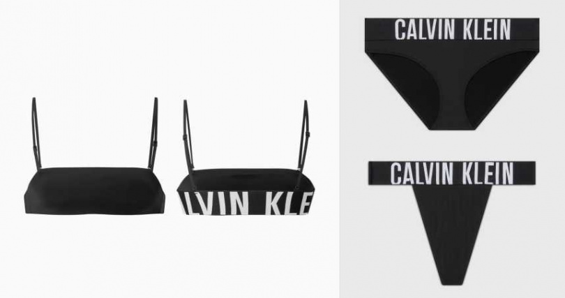 Calvin Klein Intense Power平口內衣／2,080元、Calvin Klein Intense Power比基尼內褲／1,280元、Calvin Klein Intense Power高腰丁字褲／1,280元（圖／品牌提供）