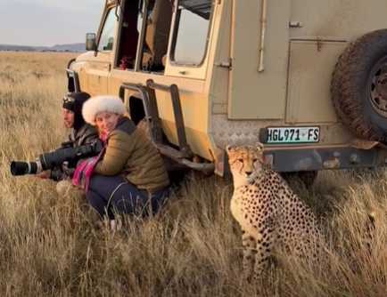 攝影師拍獵豹，結果後方就有一隻。（圖／翻攝自臉書）