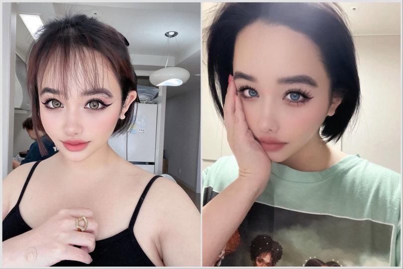 韓國女星朴春疑似整過頭變成饅化臉。（圖/朴春 ig）