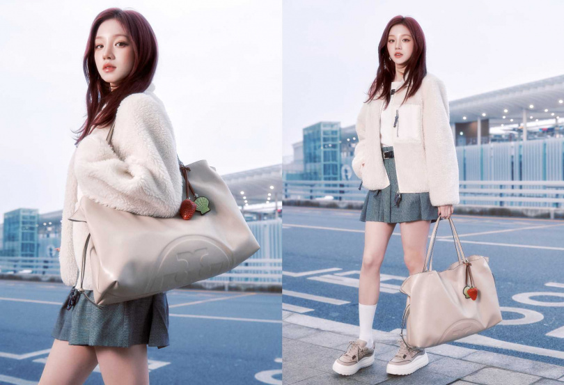 TORY BURCH ELLA 束口托特包／15,500元（圖／品牌提供）