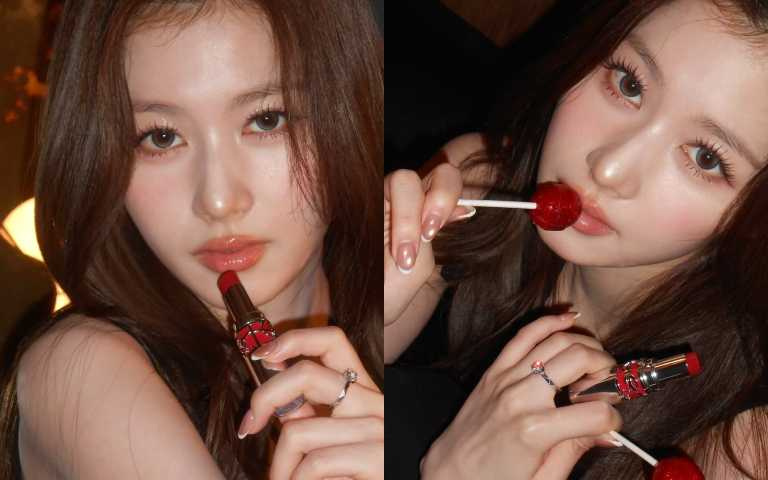 YSL 限量情挑誘光水唇膏 #219沁心之果/1,650元(圖/取自 m.by__sana IG)