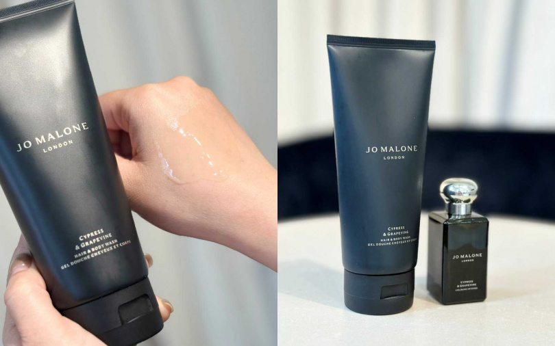 Jo Malone London絲柏與葡萄藤洗髮潔膚露200ml／2,000元（圖／吳雅鈴攝）