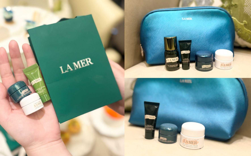 《蔚藍金萃聯名下午茶》每套1,580元起，贈品包含經典乳霜、濃萃修護眼霜、超能水、化妝包、折價券等品牌好禮。（圖／吳雅鈴攝）