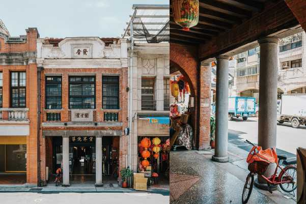 大稻埕葉晋發商號|以紅磚堆砌而成的洋式立面街屋,保留閩南式建築的二進空間。(圖/誠品生活提供)