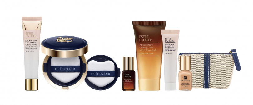 Only SOGO-Estée Lauder粉持久美肌氣墊組。價值8,416元,優惠價4,860元。限量20組。(圖/業者提供)