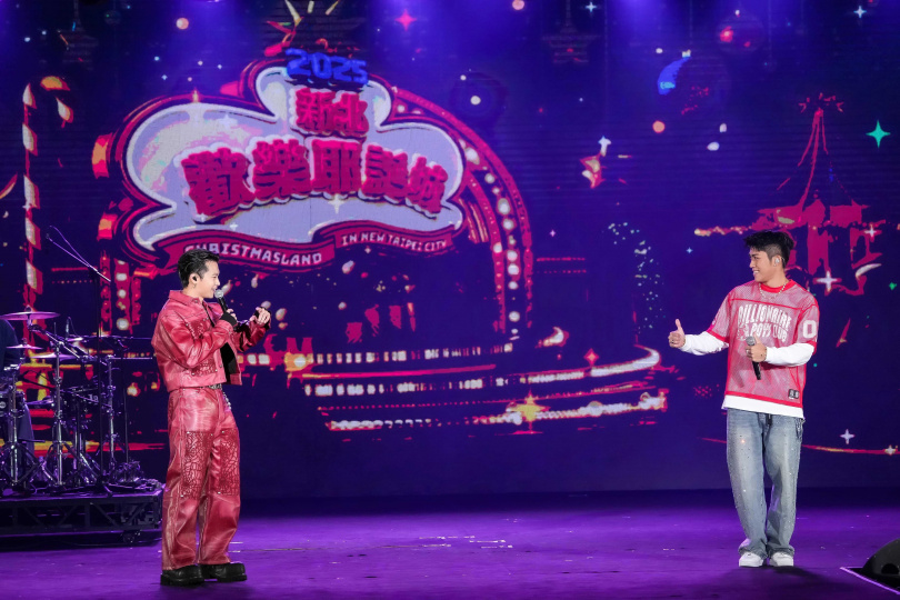 高爾宣(左)特別邀請好友王ADEN合作演出〈Hold On〉。(圖/TVBS提供)