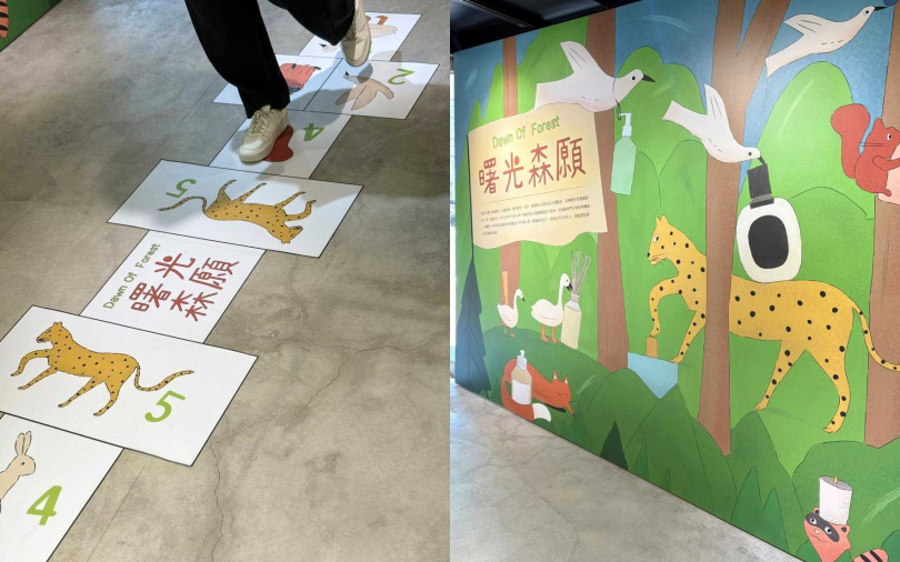 只在10/10 APOTHECARY大安旗艦店才有的〈曙光森願〉主題展區，可以有更沉浸式的選禮體驗。（圖／吳雅鈴攝）