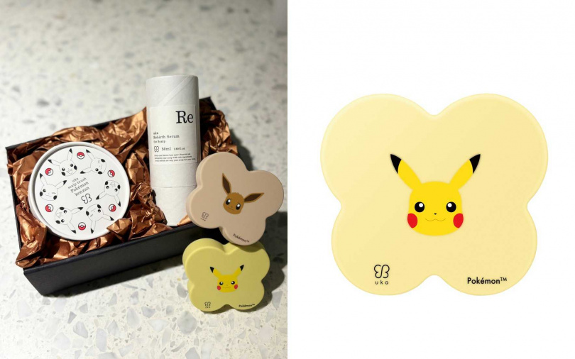 超可愛的uka頭皮賦活儀式組，因為裡頭有限量寶可夢聯名款的舒活頭皮按摩刷，收到的人保證會很開心！（圖／吳雅鈴攝、品牌提供）