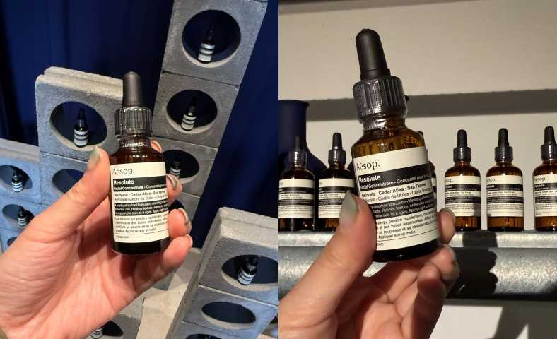 Aesop時韌煥肌精粹油 25mL/2,800元 、 60ml/5,200元。（圖／黃筱婷攝）