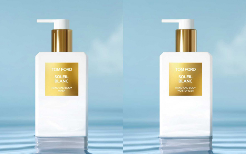 TOM FORD私人調香系列夏日沙灘潔膚露250ml／2,350元、夏日沙灘潤膚乳250ml／3,650元（圖／品牌提供）