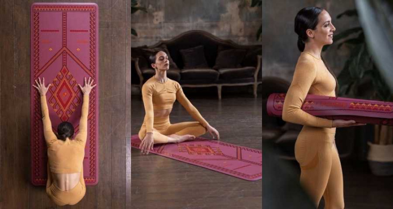 本來就已經賣超好的LIFORME瑜珈墊，還推出經典限定魔毯墊，上頭有著精美幾何編織圖騰和細緻邊框裝飾，連顏值度也滿分。（圖／品牌提供）