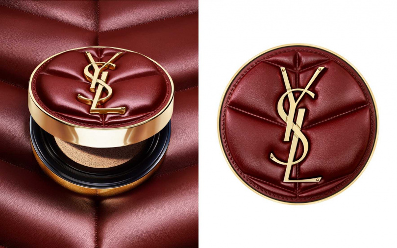 YSL恆久完美霧光氣墊粉餅雲朵皮革版​／3,180元（圖／品牌提供）